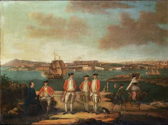 Oficiales Británicos en San Felipe, Menorca